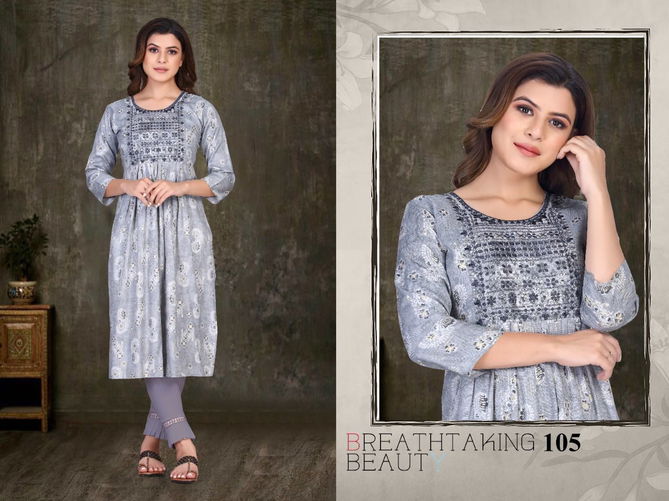 Beauty Queen Sequence 1 Designer Fancy Ethnic Wear Kurti Collection